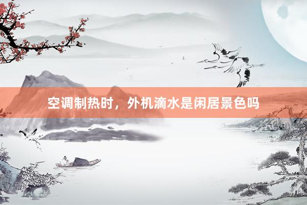 空调制热时，外机滴水是闲居景色吗